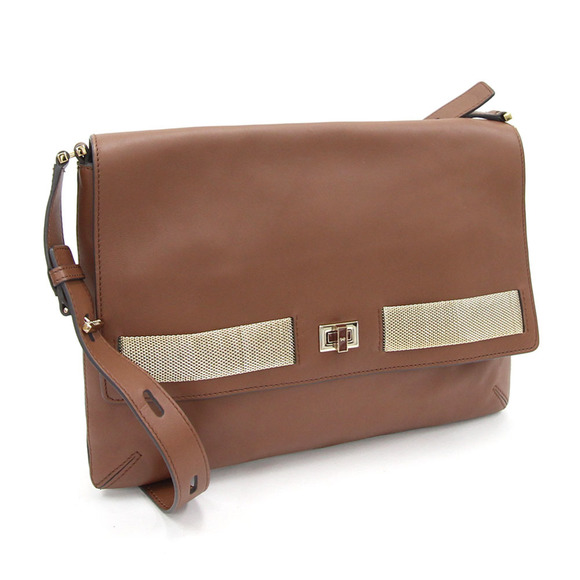 ANYA HINDMARCH Shoulder Bag Brown Leather Women's - Picture 1 of 7